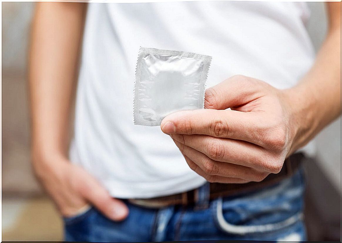 Using a condom to avoid gonococcal infections.