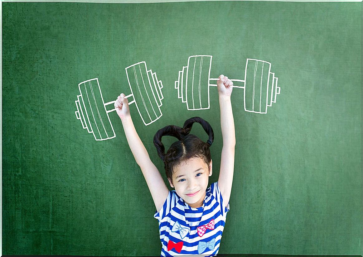 Concept of muscle strength in children.