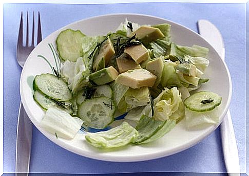 Salad that fights acidity