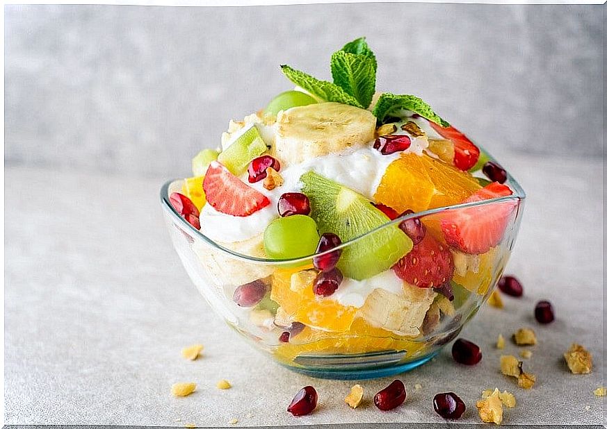 Yogurt with fruit