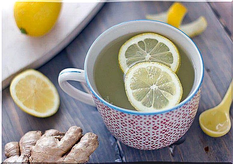 Ginger and lemon infusion