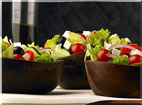 Delicious greek salad