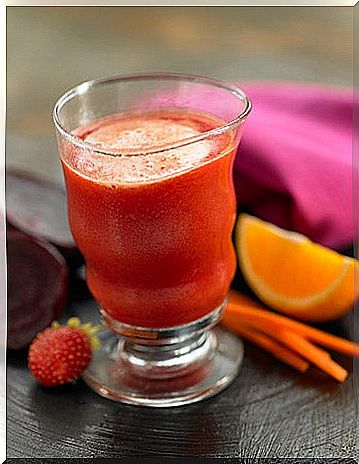 beet and carrot juice