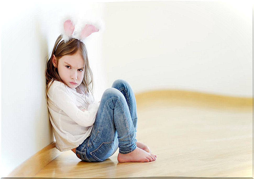 Little girl having a tantrum.