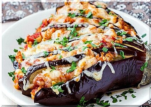 Stuffed Eggplant.