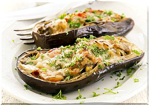 Stuffed Eggplant.